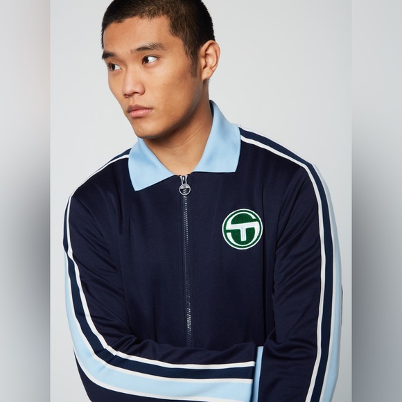 Sergio Tacchini MONTE TRACK JACKET ARCHIVIO- MARITIME BLUE & PANTS SET - Picture 5 of 14
